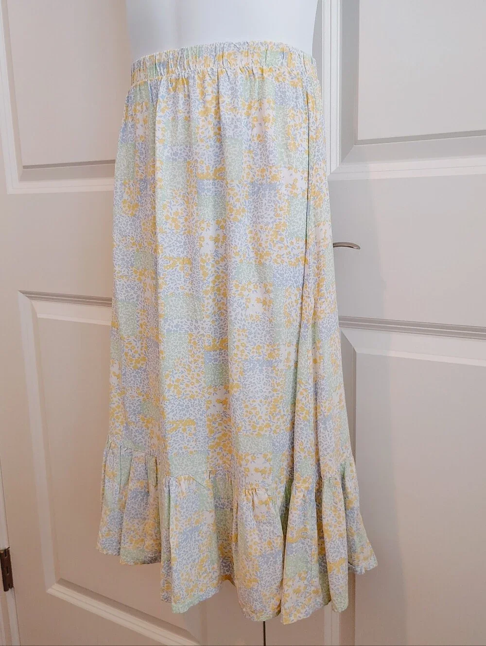 Pastel Floral Maxi Skirt